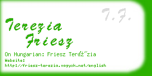 terezia friesz business card